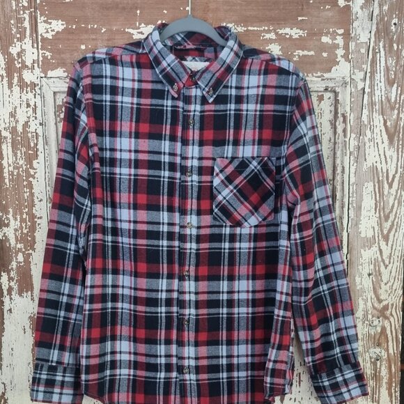 unique Flannel with Patch on the Back M - Picture 2 of 6
